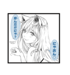 漫画『化物語』 つばさキャット（個別スタンプ：8）