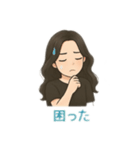 綺麗なお姉さん 日本語（個別スタンプ：18）