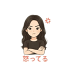 綺麗なお姉さん 日本語（個別スタンプ：20）