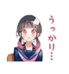制服の女の子★校則ギリギリ生活（個別スタンプ：9）