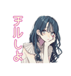ギャルめなJKのかわいい日常（個別スタンプ：5）