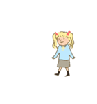 動けるみのりちゃん。（個別スタンプ：3）