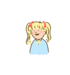 動けるみのりちゃん。（個別スタンプ：4）