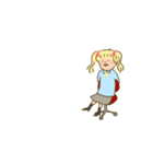 動けるみのりちゃん。（個別スタンプ：9）