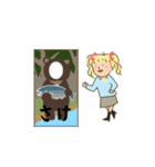 動けるみのりちゃん。（個別スタンプ：16）