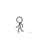 ずっと走ってる棒人間（個別スタンプ：3）