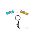 ずっと走ってる棒人間（個別スタンプ：4）