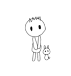 [アレンジ用]僕とウサギのう～（個別スタンプ：6）