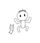 [アレンジ用]僕とウサギのう～（個別スタンプ：9）