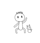[アレンジ用]僕とウサギのう～（個別スタンプ：15）