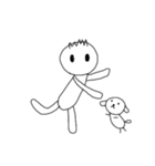 [アレンジ用]僕と犬のジョン（個別スタンプ：6）