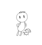 [アレンジ用]僕と犬のジョン（個別スタンプ：7）