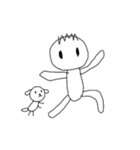 [アレンジ用]僕と犬のジョン（個別スタンプ：8）