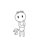 [アレンジ用]僕と犬のジョン（個別スタンプ：11）