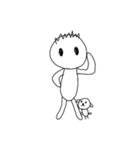 [アレンジ用]僕と犬のジョン（個別スタンプ：14）