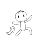 [アレンジ用]僕と猫のミィー（個別スタンプ：2）