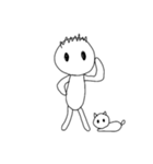 [アレンジ用]僕と猫のミィー（個別スタンプ：4）