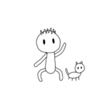 [アレンジ用]僕と猫のミィー（個別スタンプ：8）