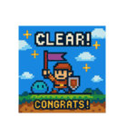 レトロゲーム風ピクセル勇者のことば（個別スタンプ：4）