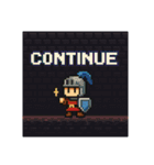 レトロゲーム風ピクセル勇者のことば（個別スタンプ：5）