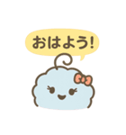 ふわふわモコモコ 癒しの毎日スタンプ（個別スタンプ：1）