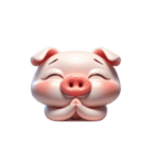 ピンクぶたは寝転んでだらけたいだけ（個別スタンプ：9）