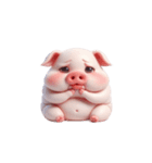 ピンクぶたは寝転んでだらけたいだけ（個別スタンプ：19）