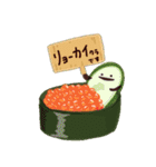 ダジャレを言う点目の食べ物たち パート2（個別スタンプ：1）