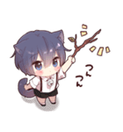 【初代リメイク】ツンデレ猫耳少年（個別スタンプ：7）