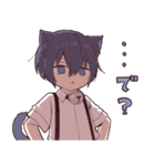 【初代リメイク】ツンデレ猫耳少年（個別スタンプ：11）