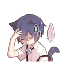 【初代リメイク】ツンデレ猫耳少年（個別スタンプ：12）