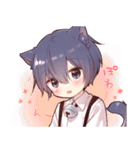 【初代リメイク】ツンデレ猫耳少年（個別スタンプ：19）