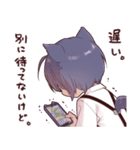 【初代リメイク】ツンデレ猫耳少年（個別スタンプ：35）