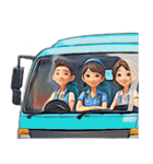 ゴミ収集車が巡回中 2（個別スタンプ：21）