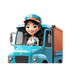 ゴミ収集車が巡回中 2（個別スタンプ：25）