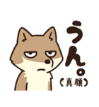 サンドくん40: 真顔キツネ日常（個別スタンプ：16）