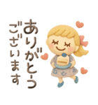 ぷっくり粘土みたい♡毎日（個別スタンプ：4）