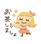 ぷっくり粘土みたい♡毎日（個別スタンプ：9）