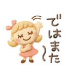 ぷっくり粘土みたい♡毎日（個別スタンプ：40）