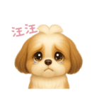 わんで伝えるシーズー TW（個別スタンプ：11）