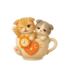 フェルト猫の感情マグカップ♪40のきもち（個別スタンプ：27）