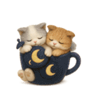 フェルト猫の感情マグカップ♪40のきもち（個別スタンプ：30）