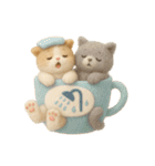 フェルト猫の感情マグカップ♪40のきもち（個別スタンプ：31）