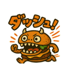 ハンバーガーモンスターのスタンプ（個別スタンプ：2）
