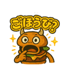 ハンバーガーモンスターのスタンプ（個別スタンプ：10）