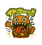 ハンバーガーモンスターのスタンプ（個別スタンプ：19）
