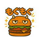 ハンバーガーモンスターのスタンプ（個別スタンプ：28）