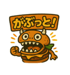 ハンバーガーモンスターのスタンプ（個別スタンプ：34）