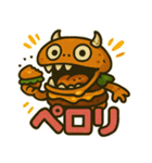 ハンバーガーモンスターのスタンプ（個別スタンプ：36）