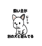 真っ白ボストンテリアの日常（個別スタンプ：35）